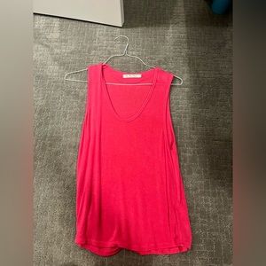 pink free people tank top size small